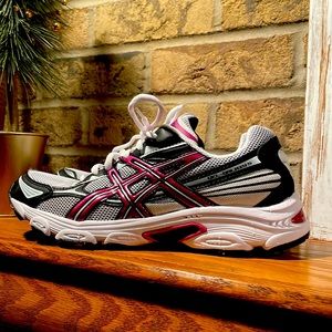 ASICS Gel-Galaxys, Size 9.5, White, Black & Hot Pink